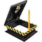 Global Industrial Steel Ladder Safety Post, Yellow Powder Coated 713158 - alternate 3